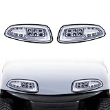 Orle Oko LED Head Light Kit For EZGO RXV 2008-UP Gas or Electric Golf Cart Models Front Replace 12V headlights Light Kit Assembly For EZGO RXV