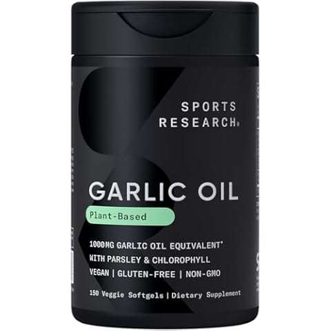 Sports Research Odorless Garlic Oil Pills (1000mg) Cover