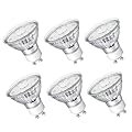 NUOVA GERMANY GU10 LED Light Bulbs Non-Dimmable, 5000K Daylight White GU10 Bulb, 5W LED Bulbs with 100°Flood Beam Lighting for Kitchen, Range Hood, Living Room, Bedroom, 6 Pack