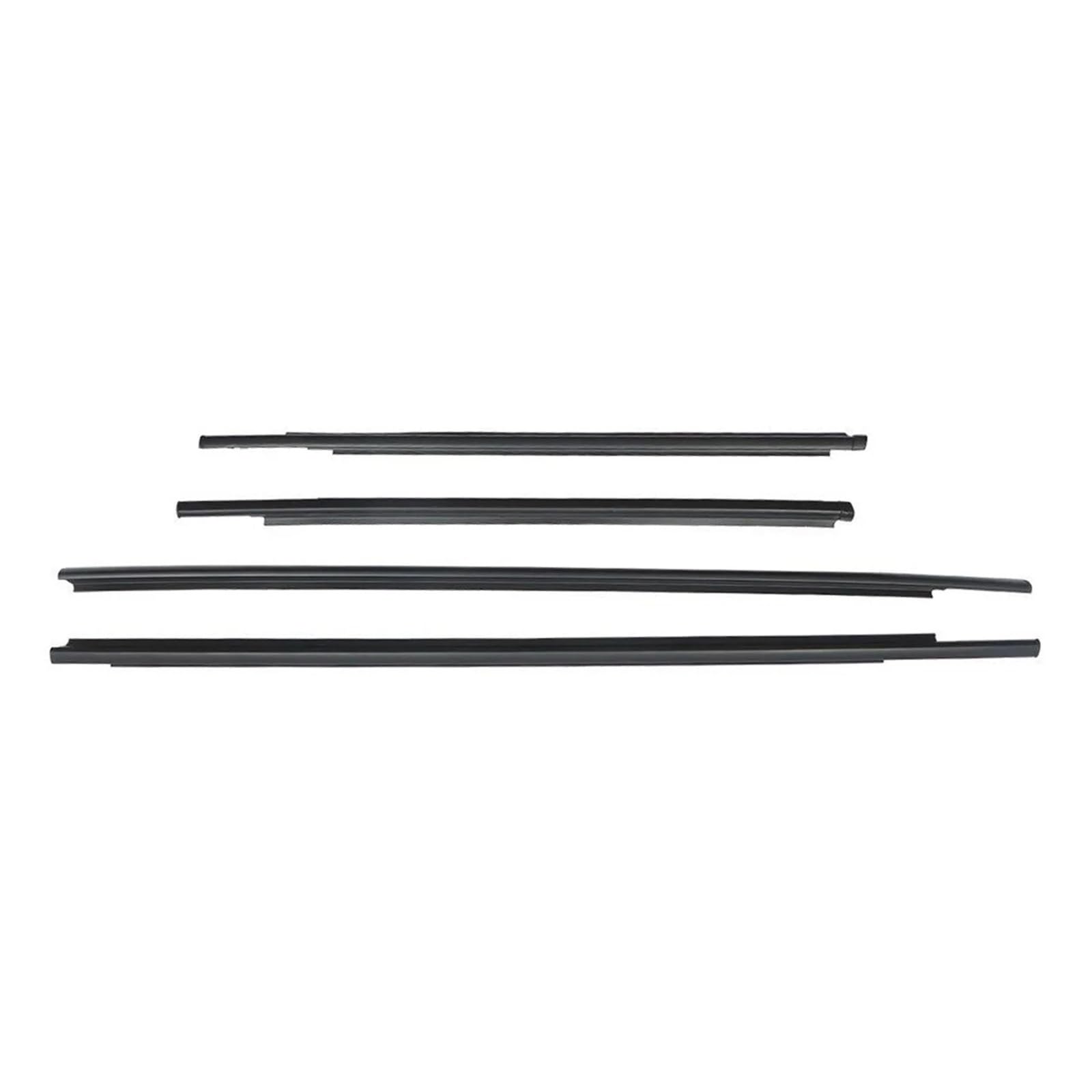 Sifusm One Color Rubber Seal 4Pcs For Toyota For Yaris Sedan 2007-2016 Car Outer Windows Rubber Weatherstrip Waterproof Pressure Strip Sealing Belt Moulding Trim Strip