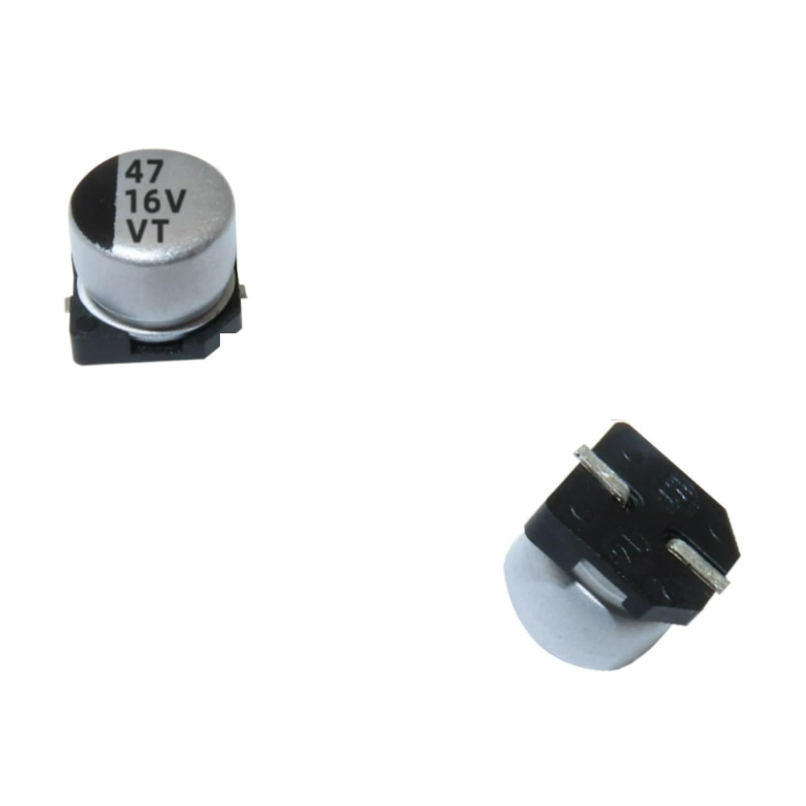 Condensateur 16V 47UF micro composant soudure SMD 6,3 x 5,4 mm