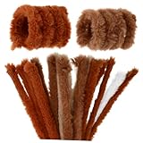 SAFIGLE シェニールパイプクリーナー 10個入り 柔軟性と鮮やかな色彩のファジーステム 家庭用クラフト創作向け ツイストステック 曲げやすい多用途素材