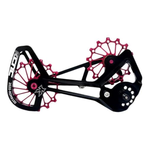Cage de poulie KCNC Shimano XTR RD-M9100 rouge pour réduire la friction de chaîne