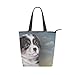 Produktbild alaza Tote Leinwand Umhängetasche Welpen Australian Shepherd Dog-Handtasche
