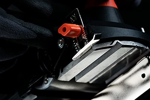 Meister Elektrohobel MEH 900-2, 900 W - Hobelbreite 82 mm - Spantiefe 3 mm - Falztiefe 15,5 mm - Mit Seiten- & Falztiefenanschlag - Staubfangbeutel / Hobelmaschine / 5460150 , Schwarz