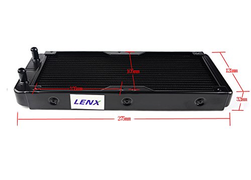 BXQINLENX 18 Pipe Aluminum Heat Exchanger Radiator for PC CPU CO2 Laser Water Cool System Computer 240mm(A) by BXQINLENX - Image 2