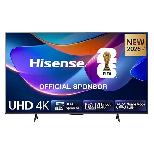 Hisense 50E6DS Fernseher 50 Zoll, 4K UHD Smart TV, Hi-View AI Engine, 60Hz Game Mode Plus, Dolby Vision, AI 4K Upscaler, DTS Virtual: X, AI Smooth Motion, Airplay, Sprachsteuerung[2026] 1