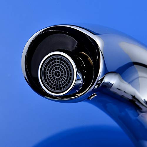 Grifo Mezclador, Grifo de baño, Grifo eléctrico con Sensor automático, sin Contacto, Fregadero de Cocina, Lavabo, batería, grifos mezcladores de Agua fría y Caliente