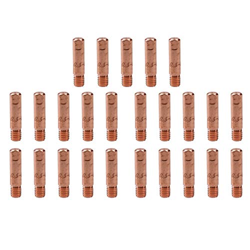 0.6mm Mig Welding Welder Round Contact Tips for MB15 Euro Torches 25pk