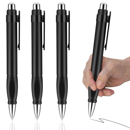 Amaxiu 3 Stück Große Kugelschreiber Schwarze, Fat Pens gewichtete Stifte Schreibstabilität Bleistift, glattes Schreiben, dicke Stifte für Arthritis und ältere Menschen, einfacher dicker Griff