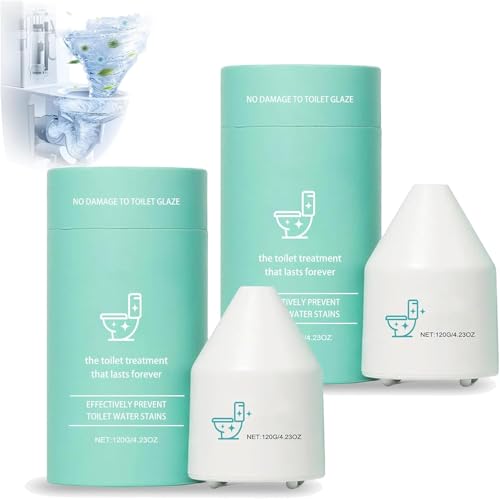 Limpiador de inodoro: aroma fresco de larga duración, sistema automático de limpieza de tanques, no necesita fregar para cuencos espumosos (1, 2 piezas)
