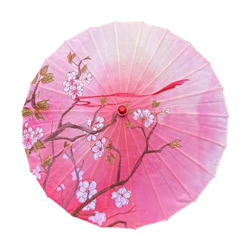 Sombrilla de danza china de madera para trajes tradicionales de seda 6