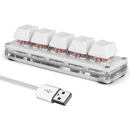 Ecarke 5 Keys Mini Macro Mechanical Keyboard Gaming Keypad with ...