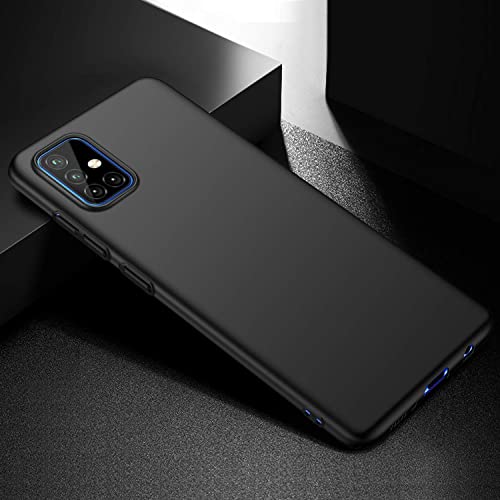 Image of Mobile Back Cover Case for Samsung Galaxy A71, Sm-A715F /Ds, Sm-A715F /Dsn, Sm-A715F /Dsm (Silicone Case|CameraProtection|Black SC1510)