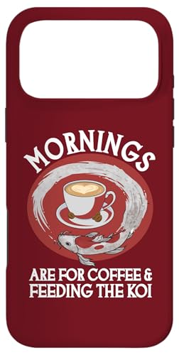 朝はコーヒーと鯉の餌やりに スマホケース iPhone 17 Pro Max 用