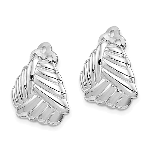 925 Sterling Silver Rh Plated Non Pierced Woven Triangle Earrings Fine Jewelry For Women Gifts For Her #TOP1