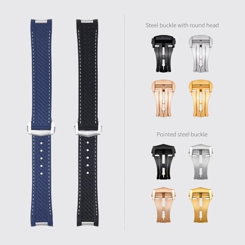 Bracelet montre fluorescent Omega résistant à la sueur avec fermoir pliable sécurisé - 2