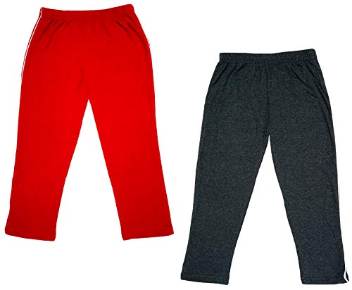 Image of IndiWeaves Girls Super Soft Cotton Solid 3 4th Leggings /Capris (Multicolor74, 4-5 Years) Pack of 2