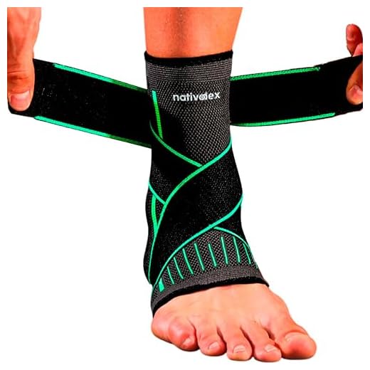 NativoDex Tobillera para Esguince, Estabiliza el Tobillo y Previene Torceduras, para Soporte y Compresión, Recupera Lesiones como Fascitis Plantar, Deportiva con Velcro Ajustable (Verde, M)