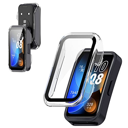 HUAWEI Band 10/HUAWEI Band 9/Band 8 Ή P[X YAJOJO ی KXtB ̌^ Jo[ X}[gEHb` 3DȖʋtB GbW^b` hC菝 hՌ h~ Sʕی EȒP yNAz