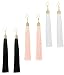 REVOLIA 3 Pairs Womens Long Tassel Dangle Earrings for Girls Fringe Drop Earrings Elegant (C.3 Pairs 3 Colors)