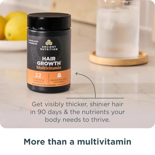Ancient Nutrition Hair Growth Multivitamin, Supports Thicker Hair - image 4