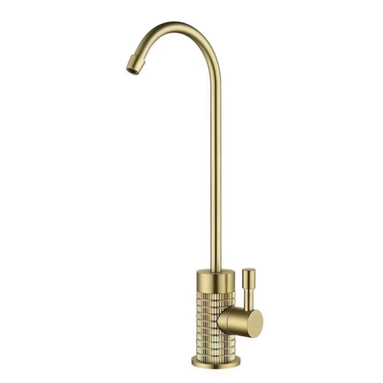 WDSOPK faucet Filter tap for Kitchen Sink Faucet Swivel Brass Single Cold,Brushed Gold A (Brushed Gold B A)