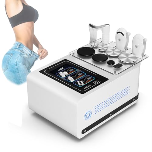 DHMYYXGS Portátil Terapia Corporal Diatermia Cet Ret,Máquina Adelgazamiento Diatermia,448kHz HF & Conducción Calor Profundo,3 Manijas,para Adelgazamiento & Reafirmación,Casa & Salones