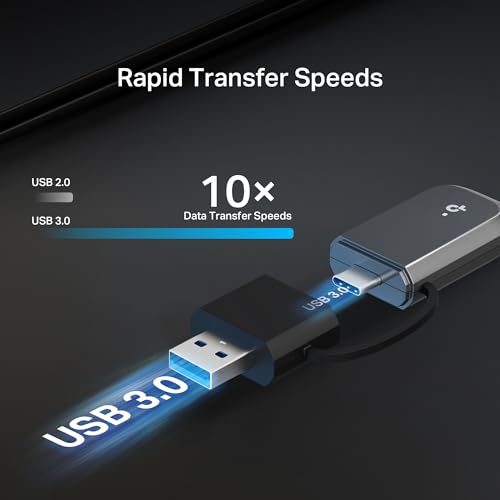 Image of TP-Link Archer TBE230U BE3600 USB Wi-Fi 7 Adapter for Desktop PC, Dual-Band USB Wireless Adapter, USB-C & A 3.0, Plug and Play, WPA3 | MLO, Win 11 /10 Compatible,No Support for 6GHz, Linux, or Android