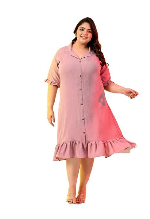 Image of PrettyPlus by Desinoor.com Women's Plus Size Kurta | Ethnic Kurta for Women | Office & Festive Traditional Kurta Firozi