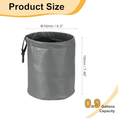 Poubelle de voiture pliable pour voyage en famille lot de 2 gris