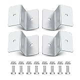 Design pratique Panneau Solaire en Z 4 Pièces, Supports de Montage en Z avec écrous Boulons, Panneaux Solaire Support en Aluminium Conviennent aux Véhicules Récréatifs aux Toits.