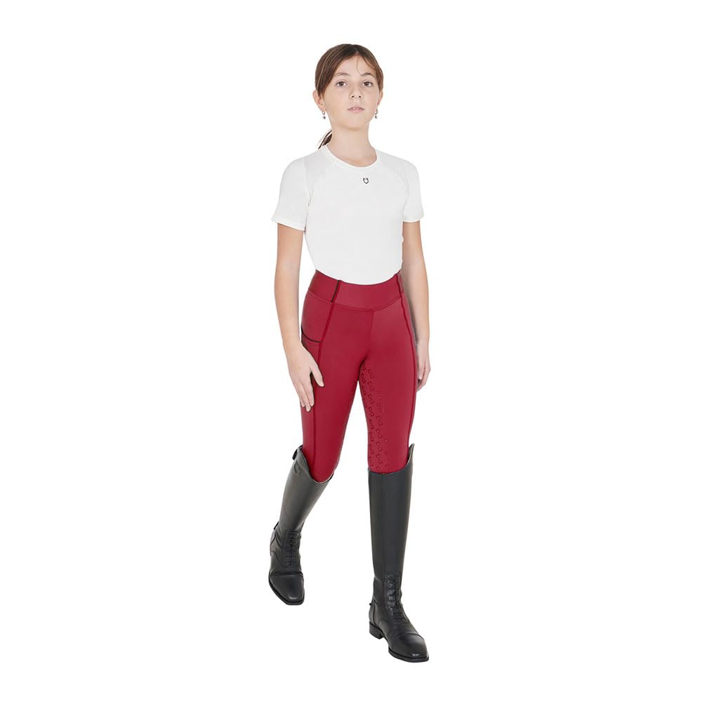 Leggings con fodera in pile per bambine: 8 anni, scooter (19-1863) AMAHORSE