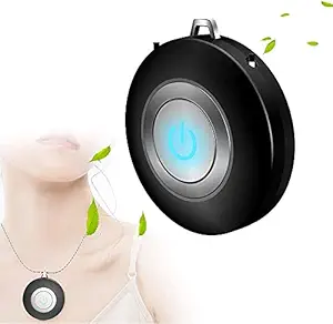 Muskan Enterprises -ME Sanyipace Portable Mini Air Purifier, Personal Air Purifier Necklace, USB Portable Air Purifier for Kids And Adults (Black)'$
