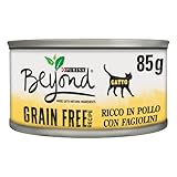 Purina Beyond Grain Free rica en pollo con fagiolis en formato de 12 latas para gatos de 85 g cada una