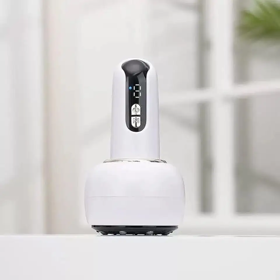 Massageador elétrico Gua Sha Cupping com modos de sucção, calor infravermelho e massageador de costas, ferramenta de raspagem portátil para relaxamento e alívio da dor