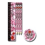 enthält 1 Lineal, 2 Bleistifte und 1 Radiergummi