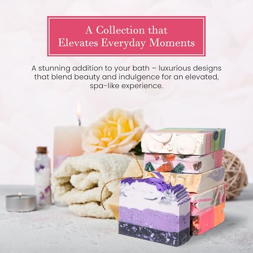 FinchBerry Year of Soap Set - Natural Shea and Coconut Oil, Rich Scents and Lush Lather, Ideal Gift Box for Everyday Comfort and Self-Care - 12 Handmade Bars, 4.5 oz Each