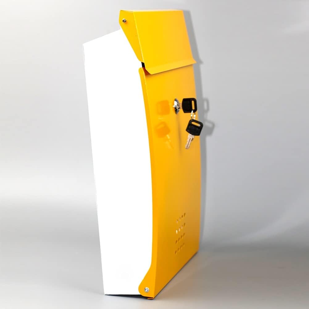 Mailbox Mailbox Wall Mount Mailboxes for Outside Wall-Mounted Mail Boxes Community Postbox Letter Box Villa European Letter Box Creative Villa Rainproof Retro Mailbox (Size : Red) ()