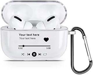 Personalised Custom Music Plaque Song Name Text Soft TPU Clear Case Cover For AirPods - for AirPods 1 & 2