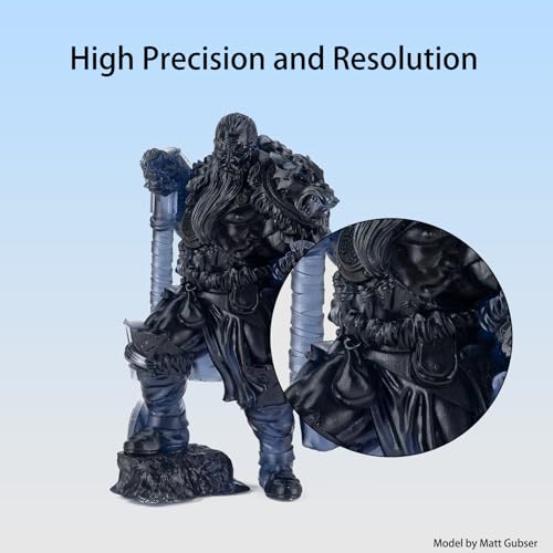 Image of Siraya Tech Fast ABS-Like 3D Printer Resin 405nm UV-Curing Non-Brittle High Precision 3D Printing Liquid Standard Photopolymer Resin for LCD DLP 3D Printing 8K Capable (Smoky Black, 1kg)