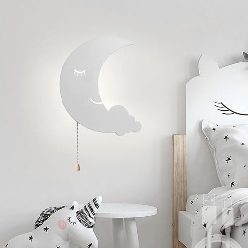 Luz de pared interior apliques con interruptor tirado USB para habitación de niños