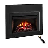 SimpliFire 25-Inch Electric Fireplace Insert, Large Black Surround, 37' x 26' (SF-INS25-SF-SI3726-INS25)