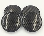 4 x 68mm Universal Wheel Centre Hub Caps – Alloy Wheel Center Covers – Carbon – Set of 4