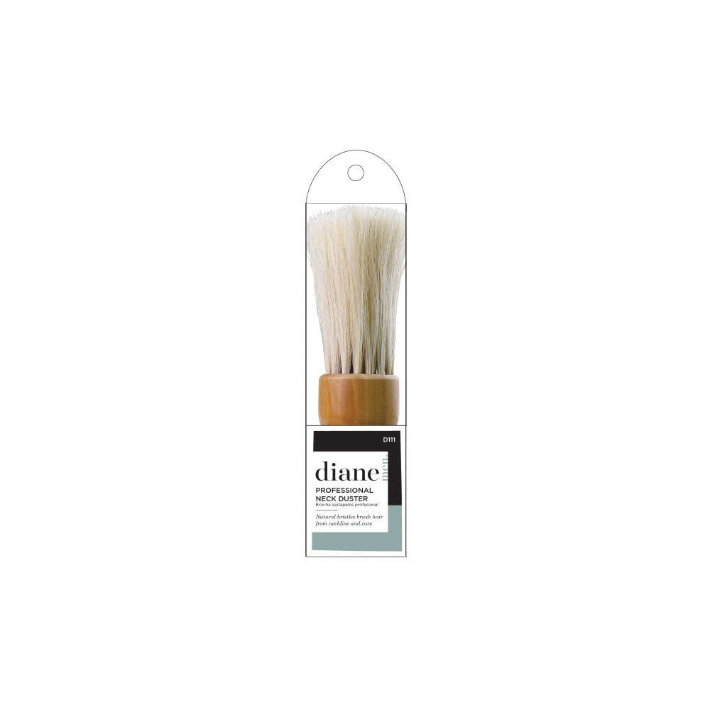 Diane D Professional Neck Duster, Wood Handle, 1 Count (Pack of 1)