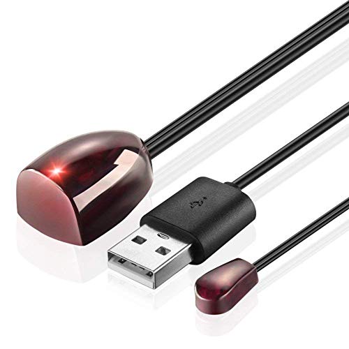 Prime deals Compact IR Hidden Infrared Remote Extender Receiver Emitter Repeater System Kit (Black)