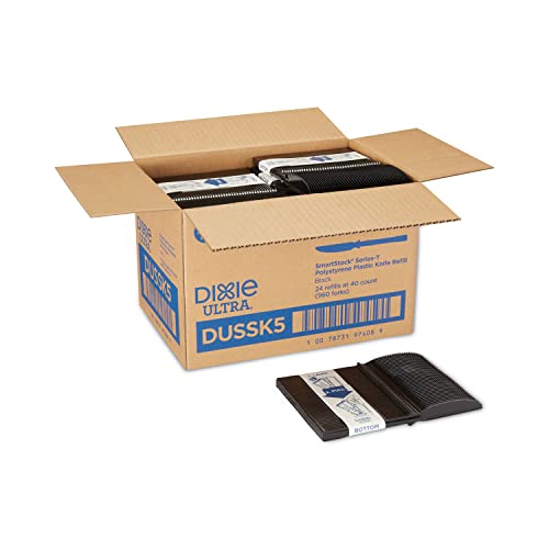 Knife,Black,Medium Weight,Plastic,PK960