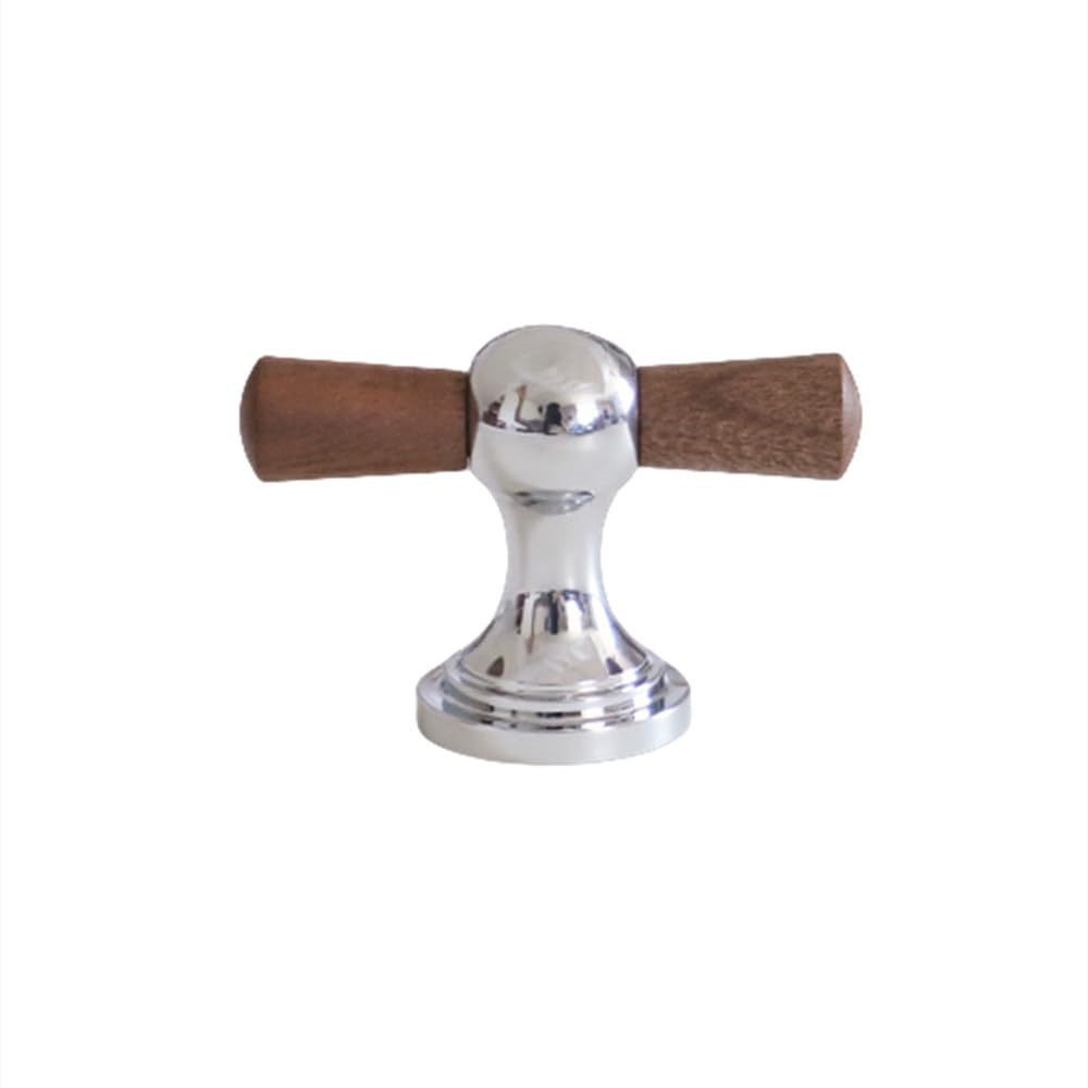 Boutons de tiroir en bois de noyer pour une cuisine chaleureuse