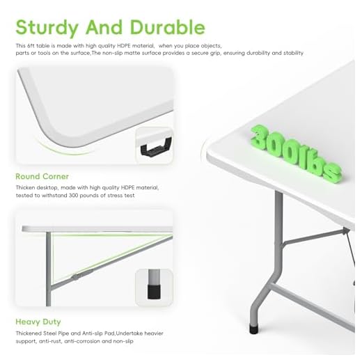 HLPB 6ft Folding Picnic Table Set