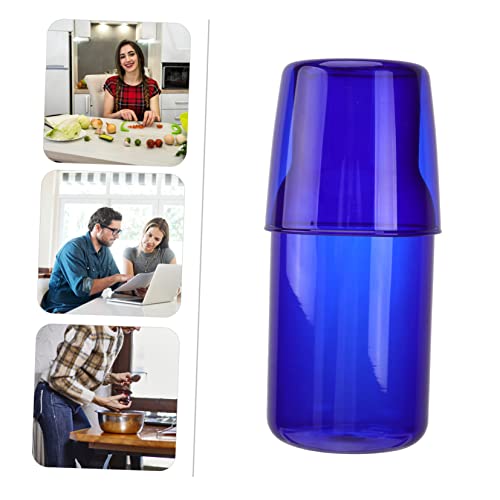 Set vaso y jarra de vidrio LABRIMP azul 500ml miniatura 3
